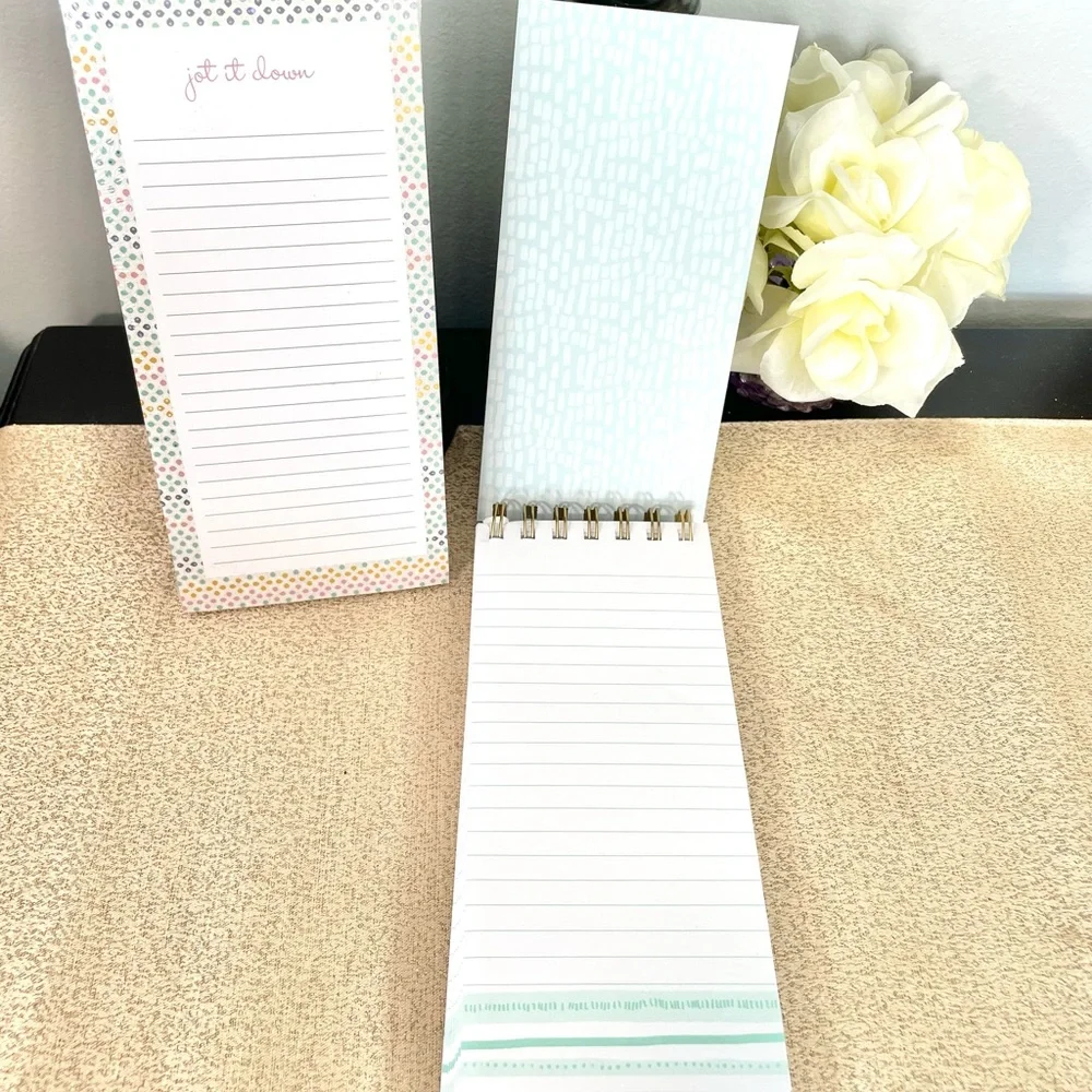 NWT Glitter/Gold Foil FAITH Hardcover Notebook/ Journal Stationery Bundle